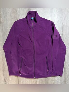 Eddie Bauer First Ascent Purple Full-Zip Fleece Jacket Gorpcore